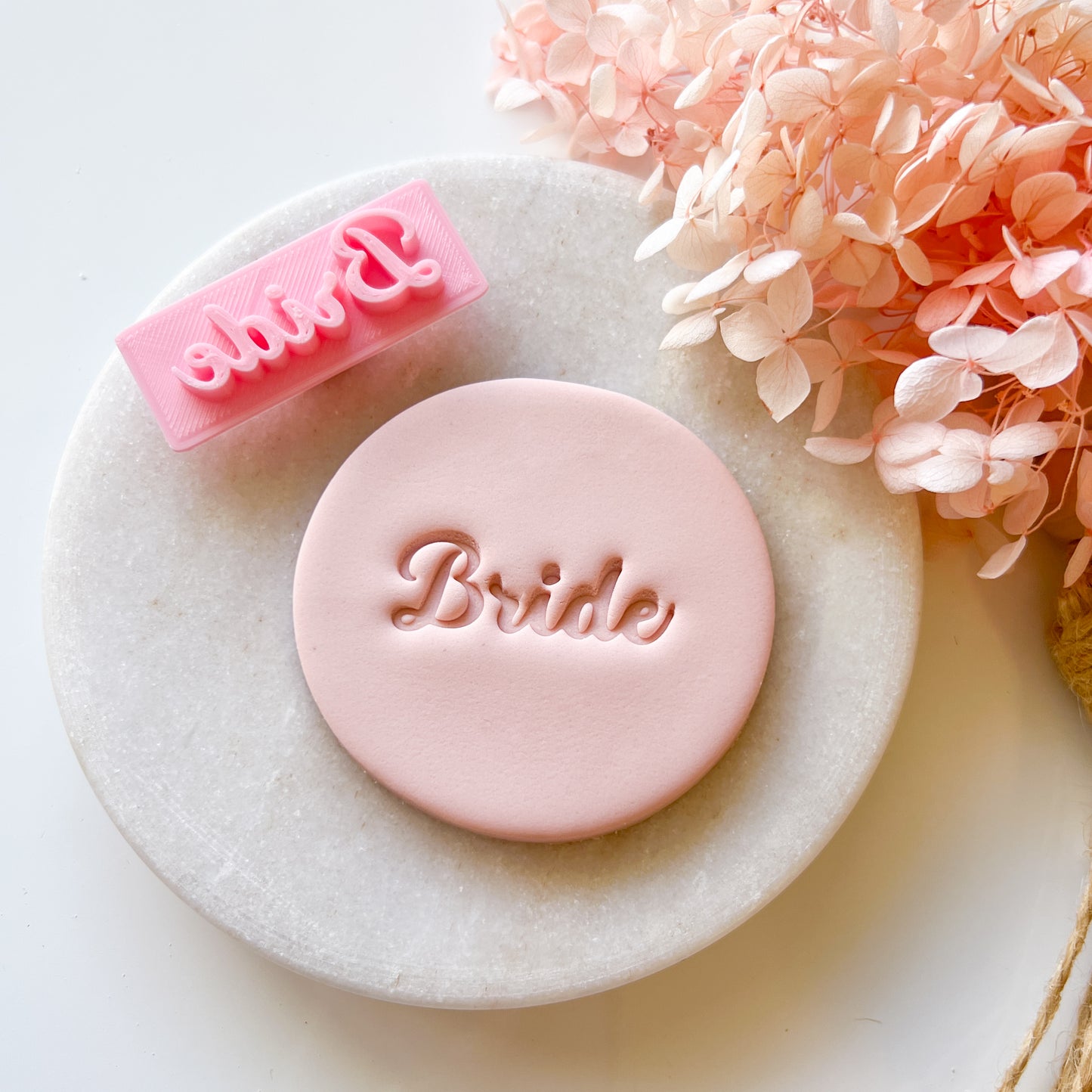 "Bride" Font #1 - Deboss Stamp