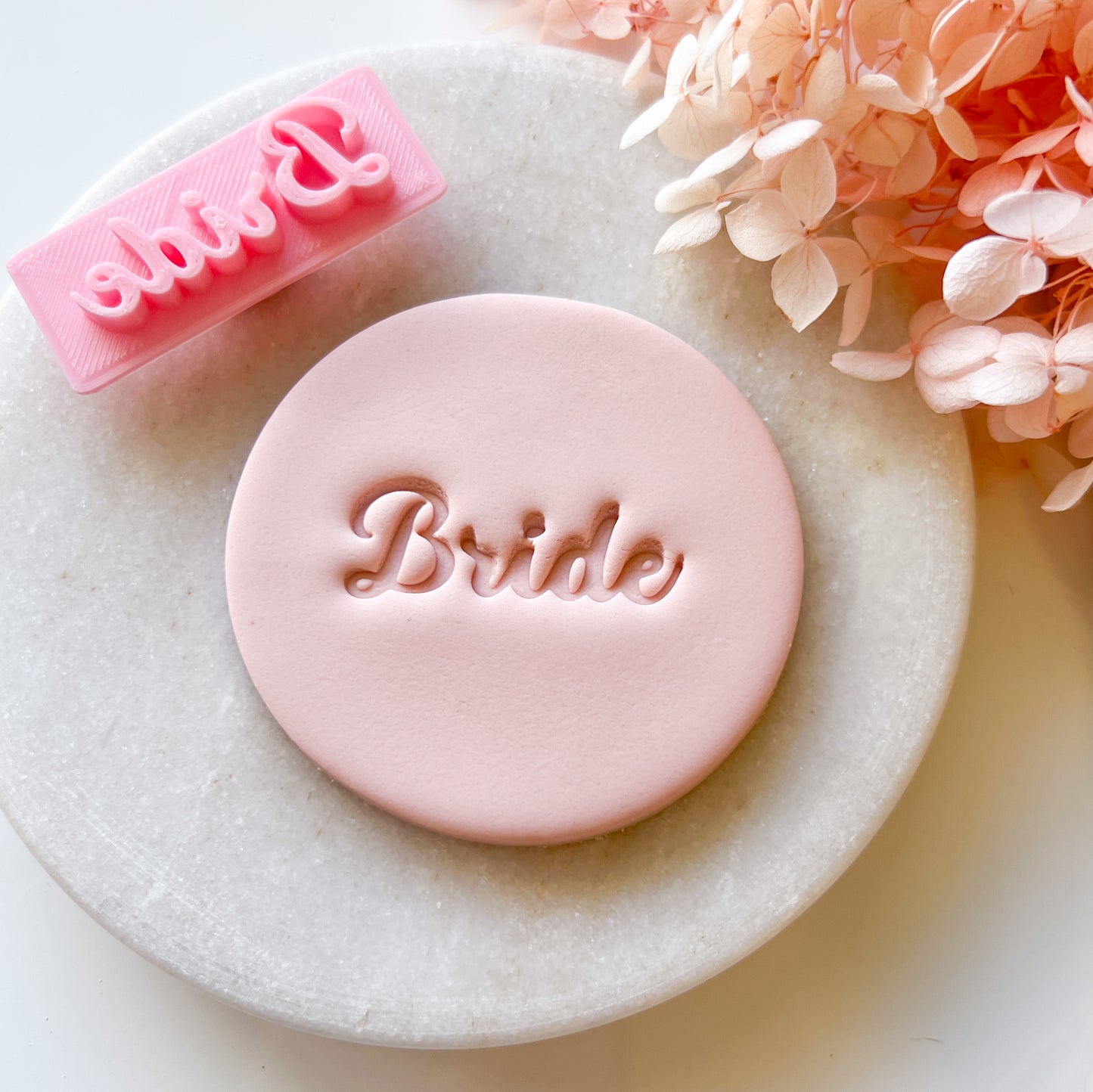 "Bride" Font #1 - Deboss Stamp