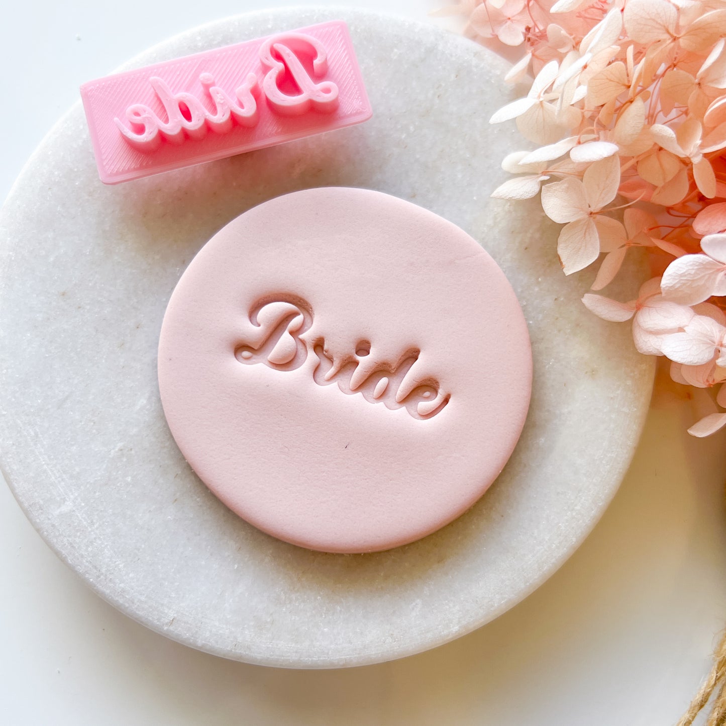 "Bride" Font #1 - Deboss Stamp