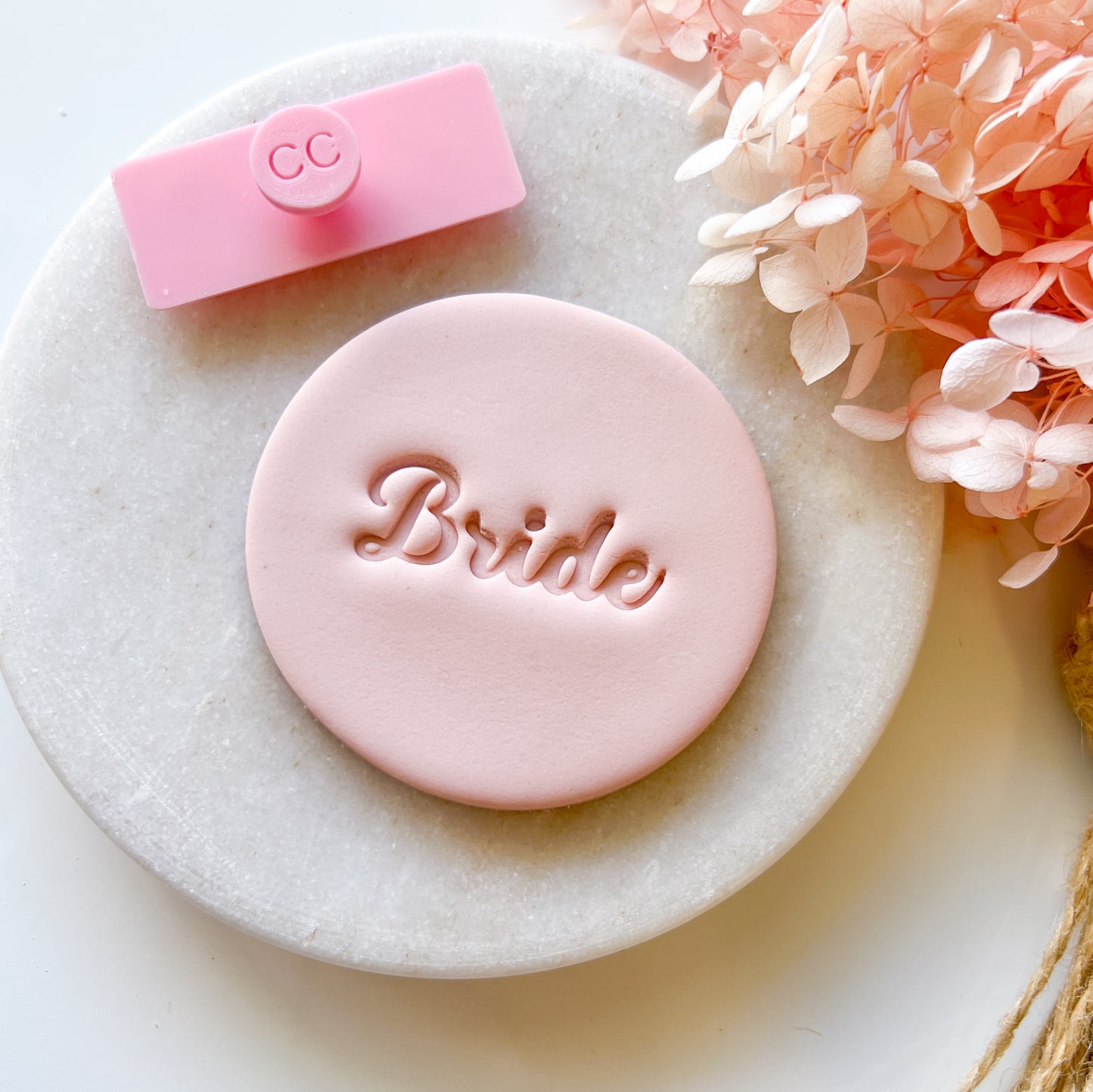 "Bride" Font #1 - Deboss Stamp