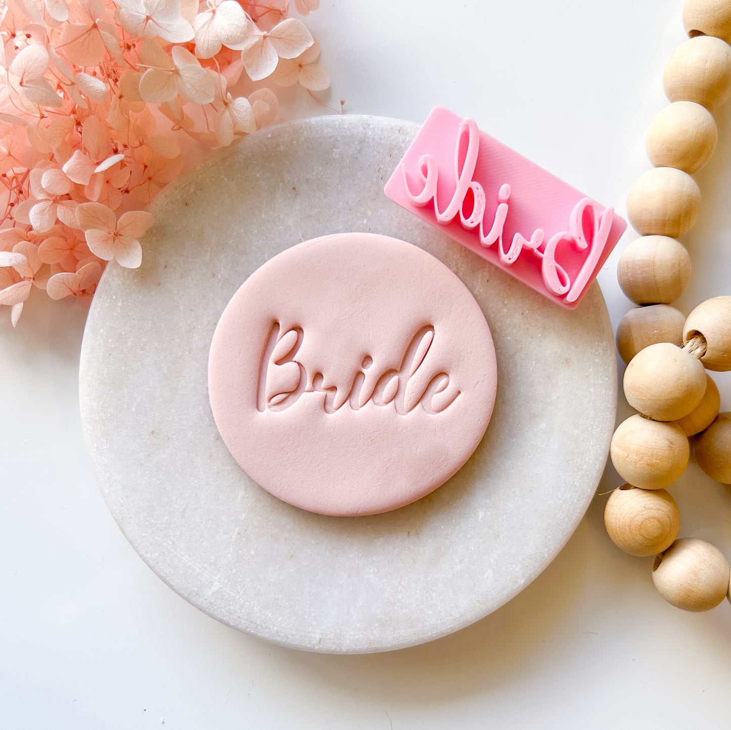 "Bride" Font #2 - Deboss Stamp