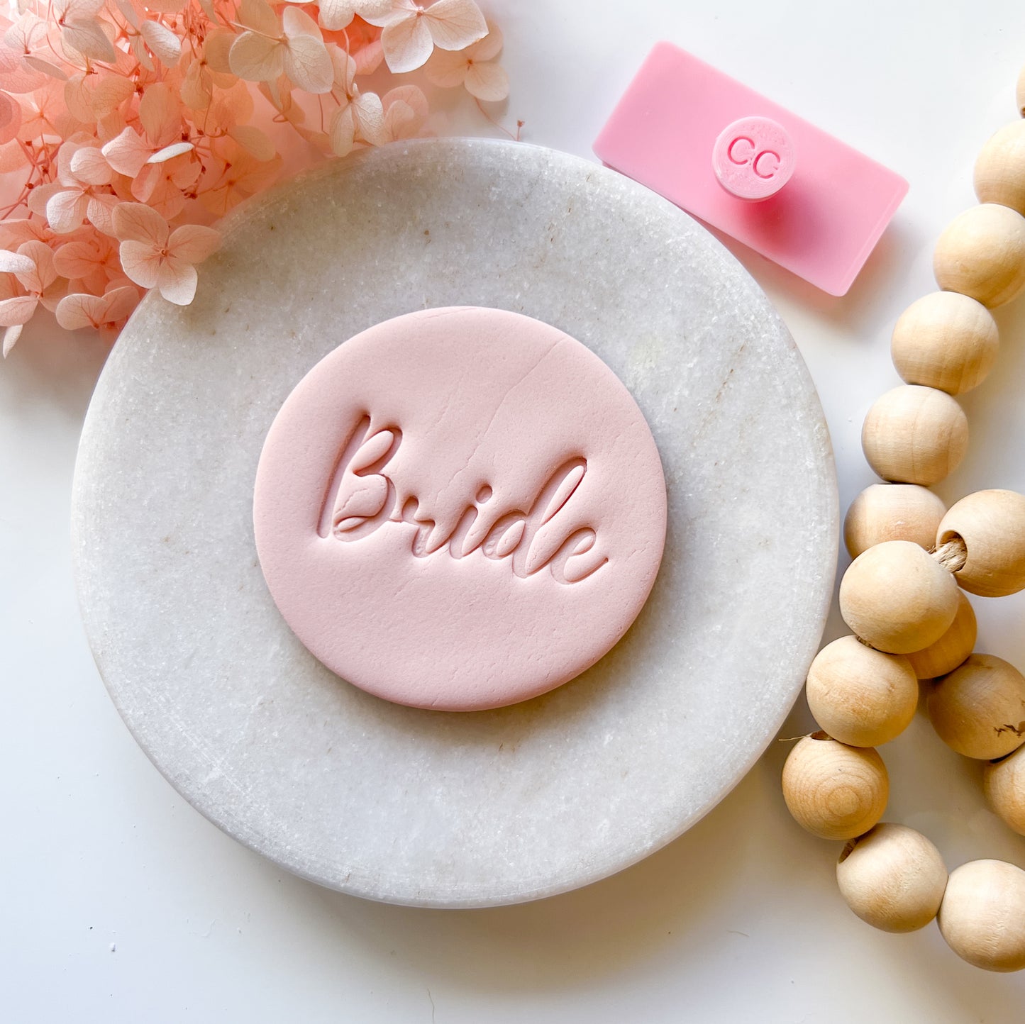 "Bride" Font #2 - Deboss Stamp