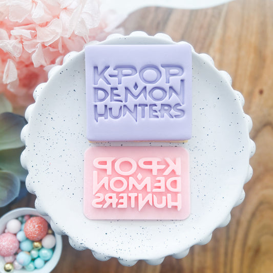 "K-Pop Demon Hunters" Cookie Cutter & Stamp