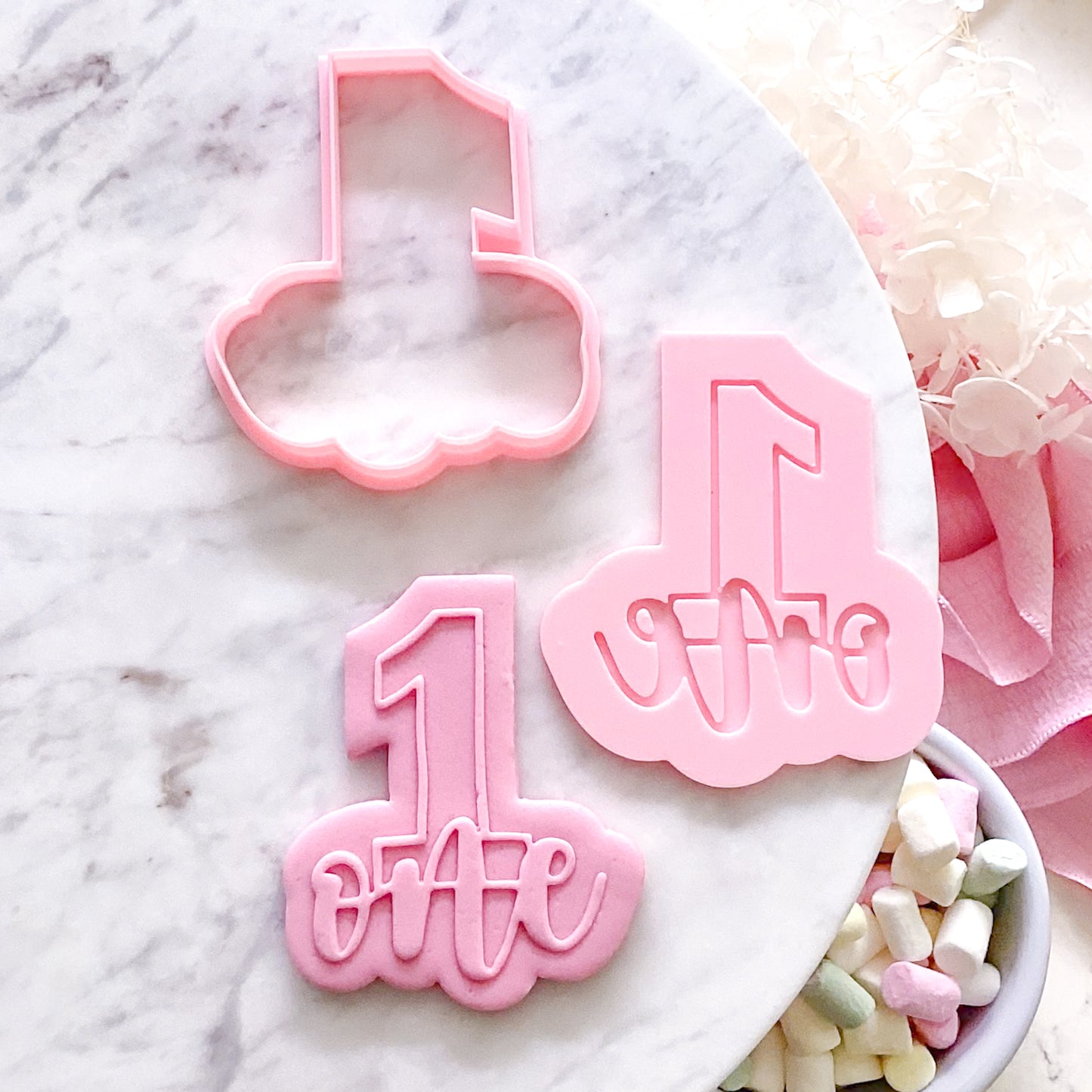 One - Cookie Cutter & Stamp
