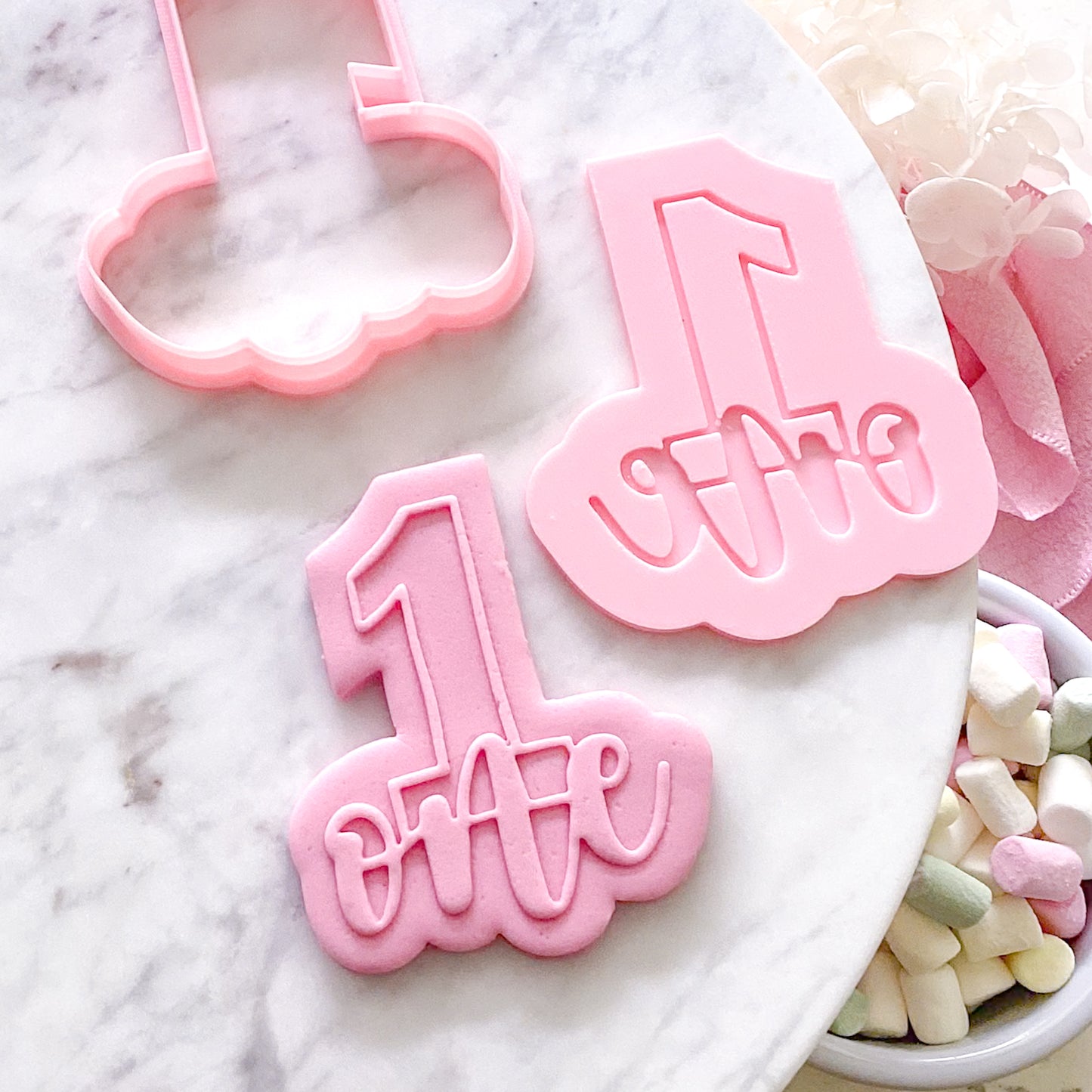 One - Cookie Cutter & Stamp