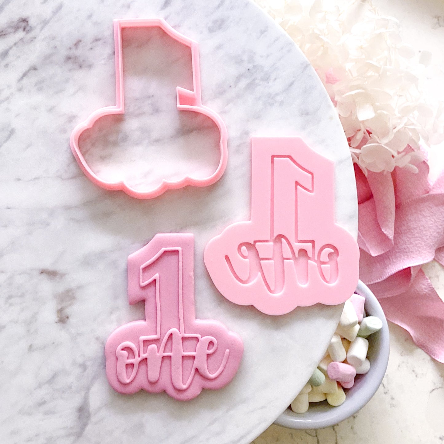 One - Cookie Cutter & Stamp