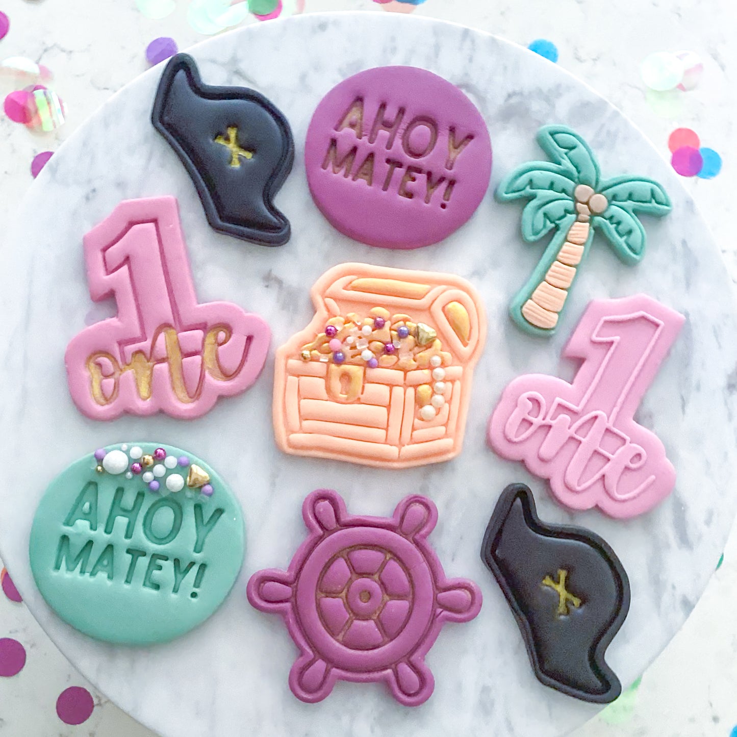 Ahoy Matey! - Fondant Stamp