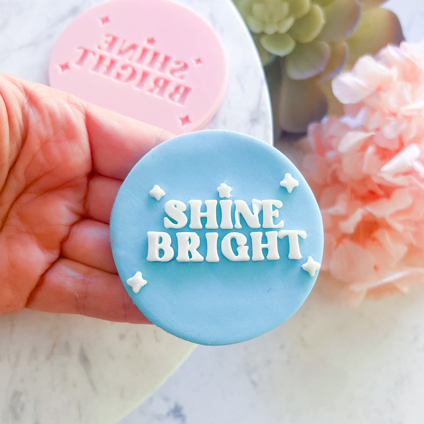 "Shine Bright" Raised Stamp