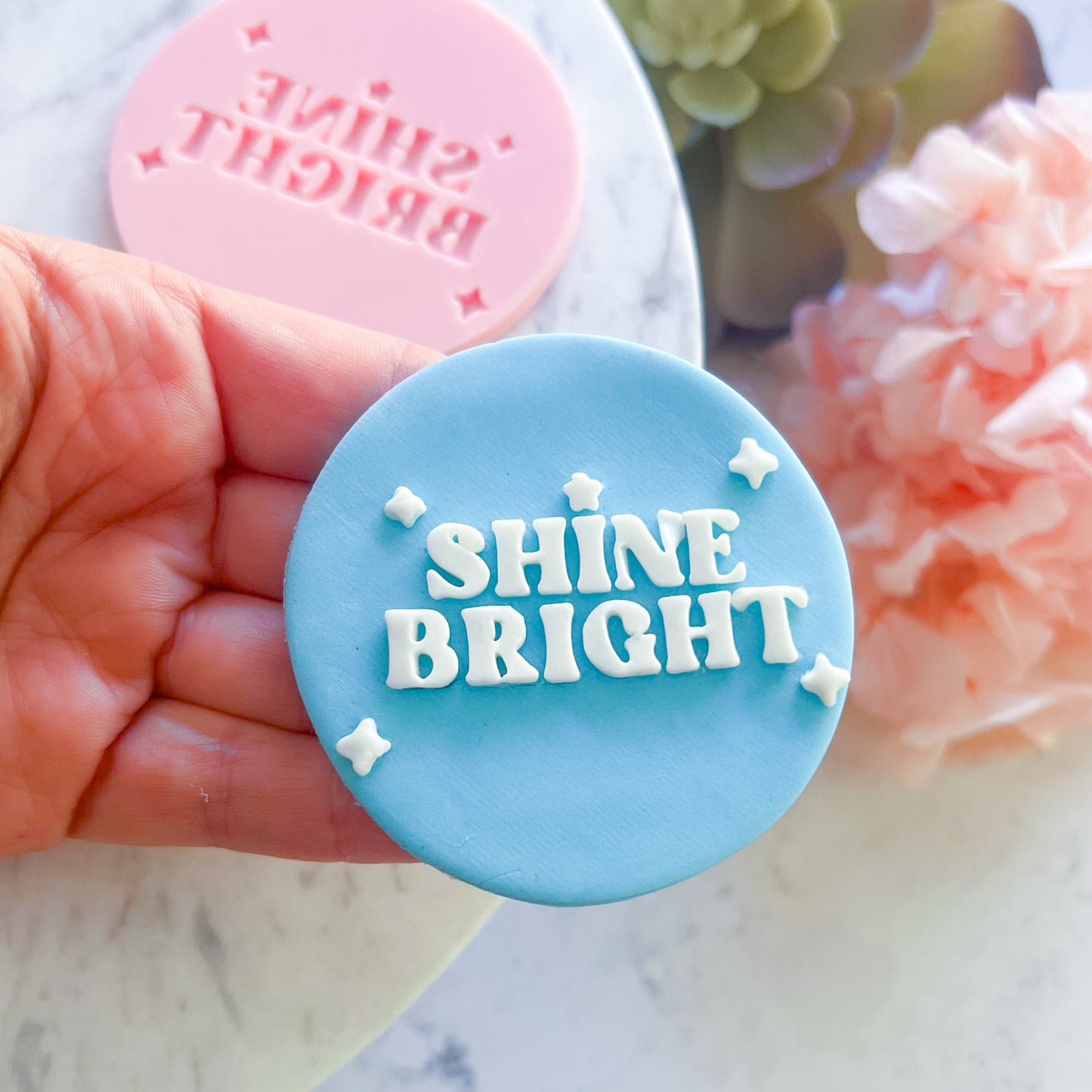 "Shine Bright" Raised Stamp