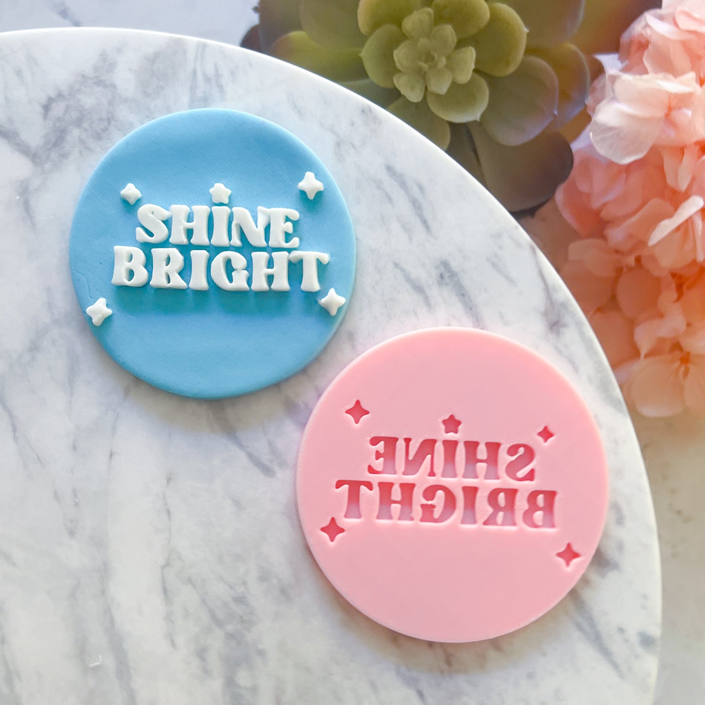 "Shine Bright" Raised Stamp