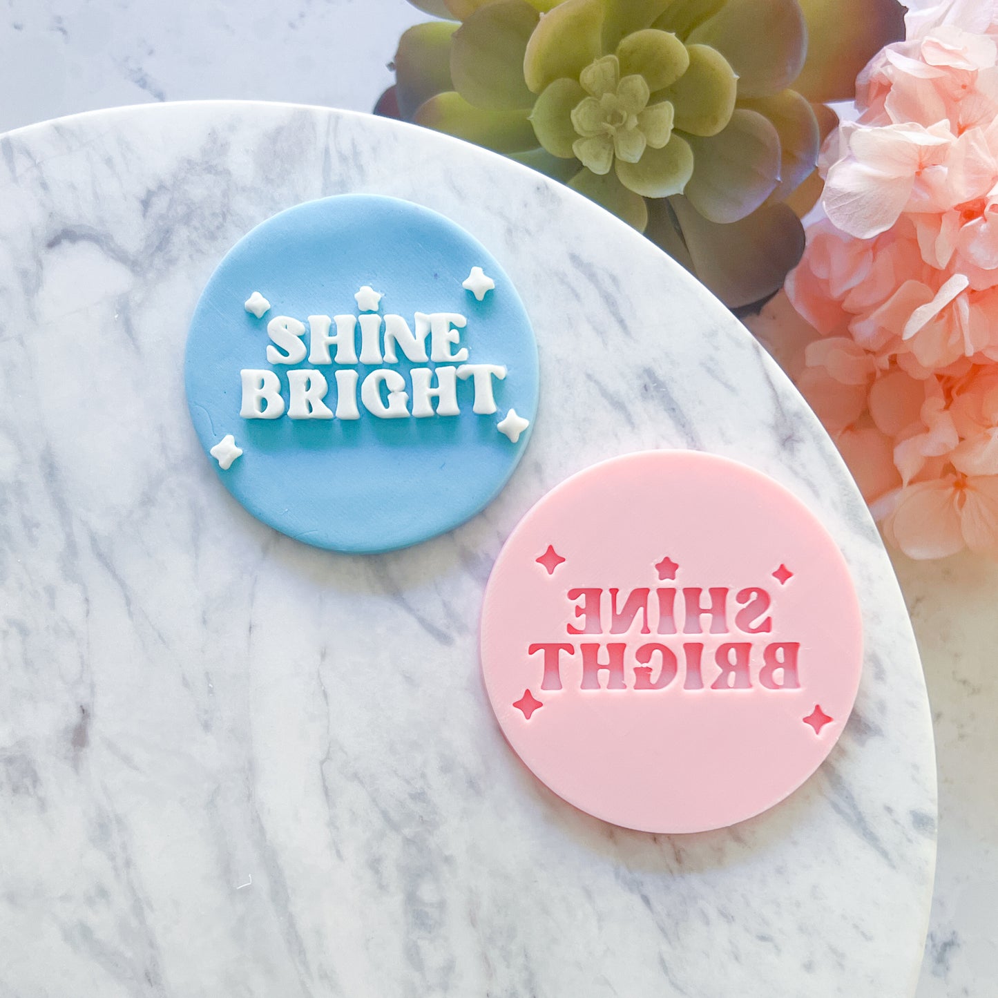 "Shine Bright" Raised Stamp