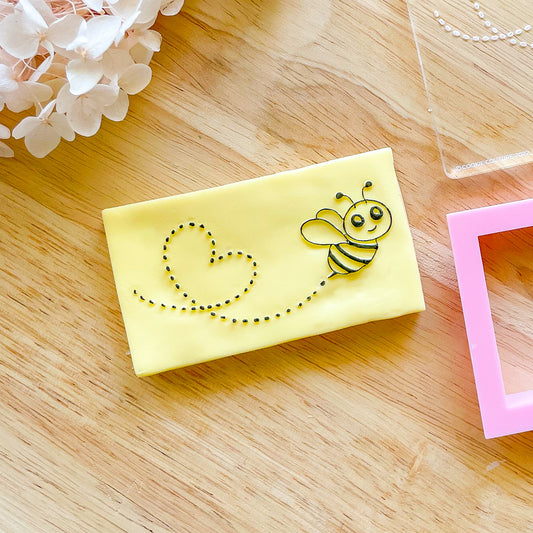 "Happy Bee" - Embossing Stamp