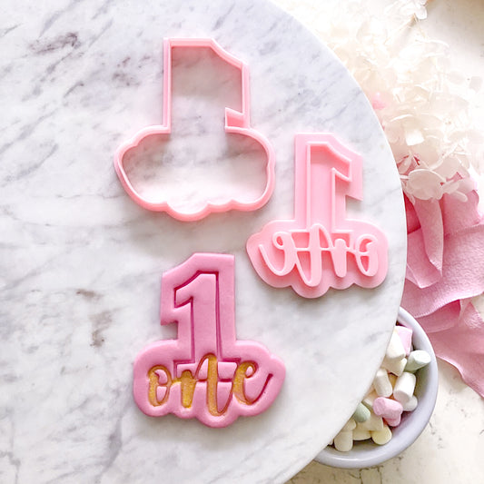 Number 1 - Cookie Cutter & Stamp