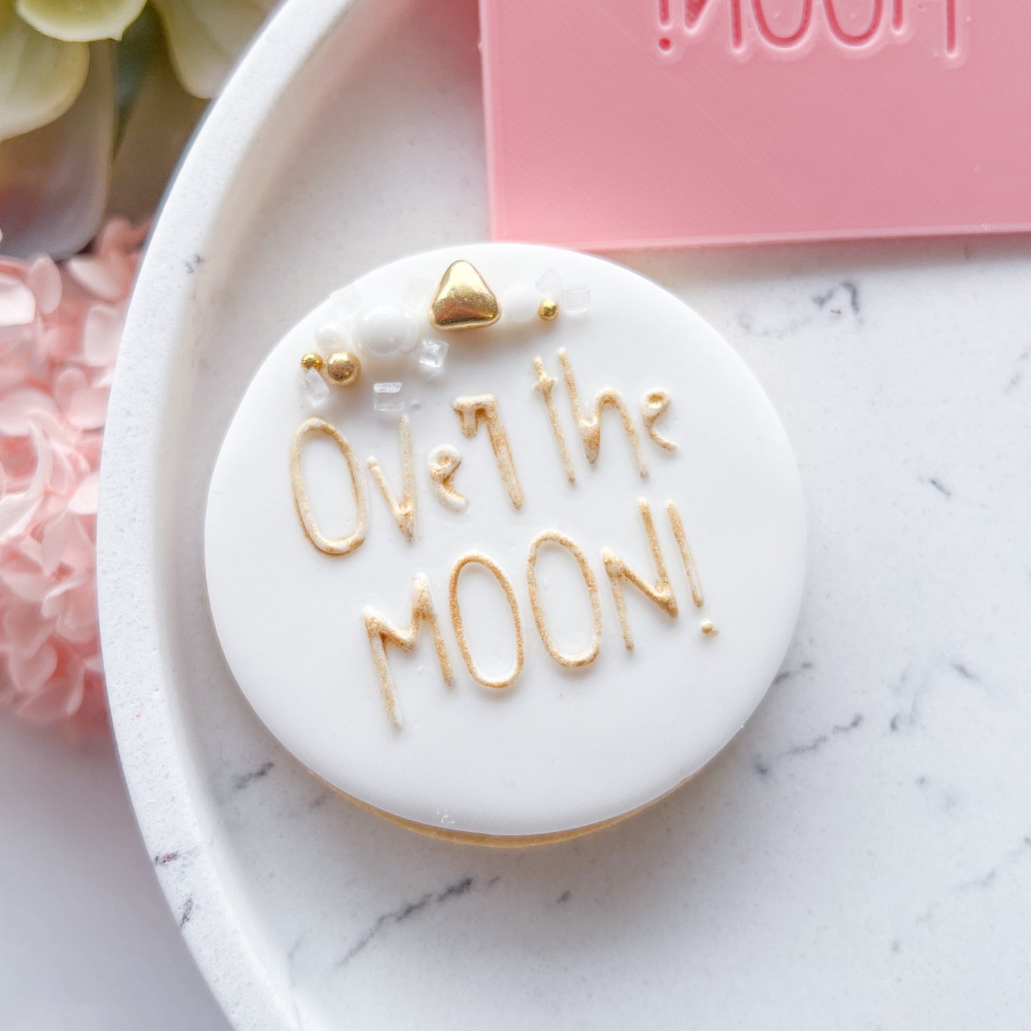 "Over the Moon" - Embossing Stamp