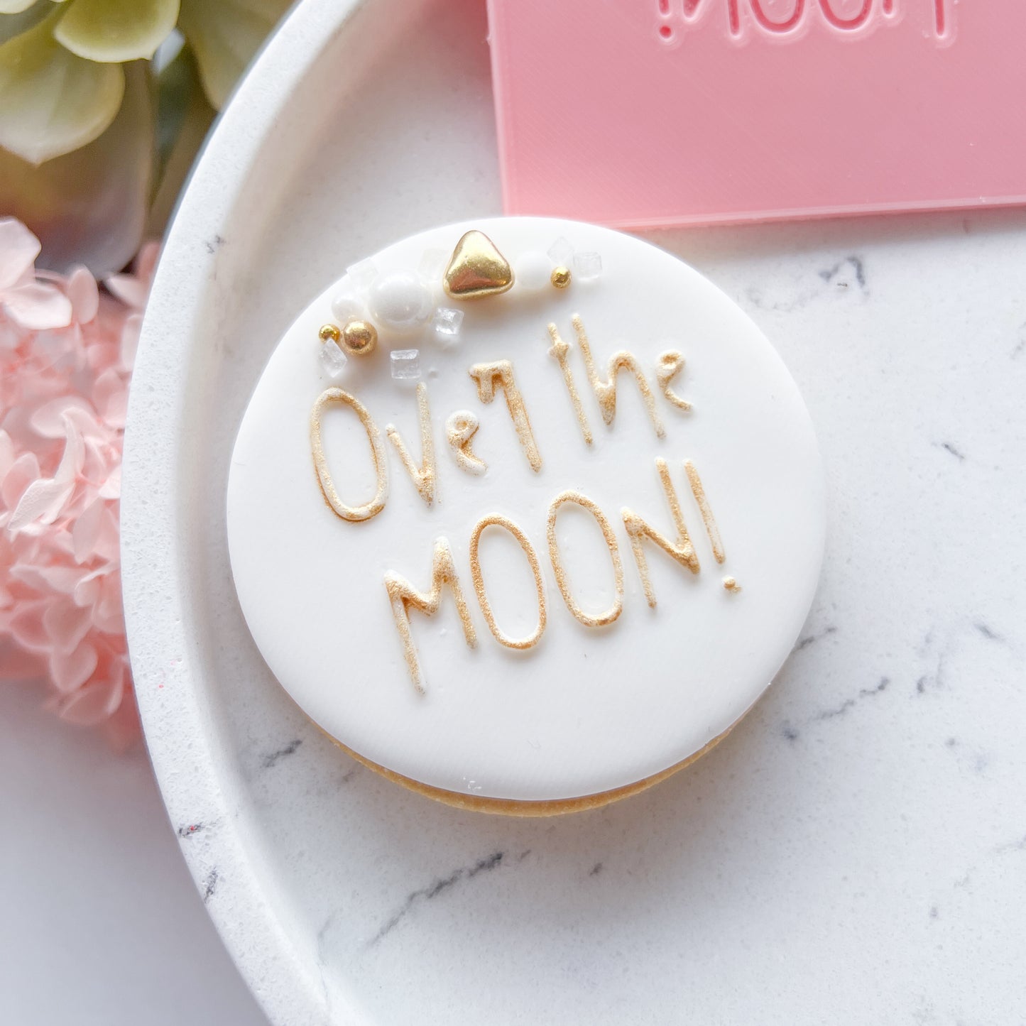 "Over the Moon" - Embossing Stamp