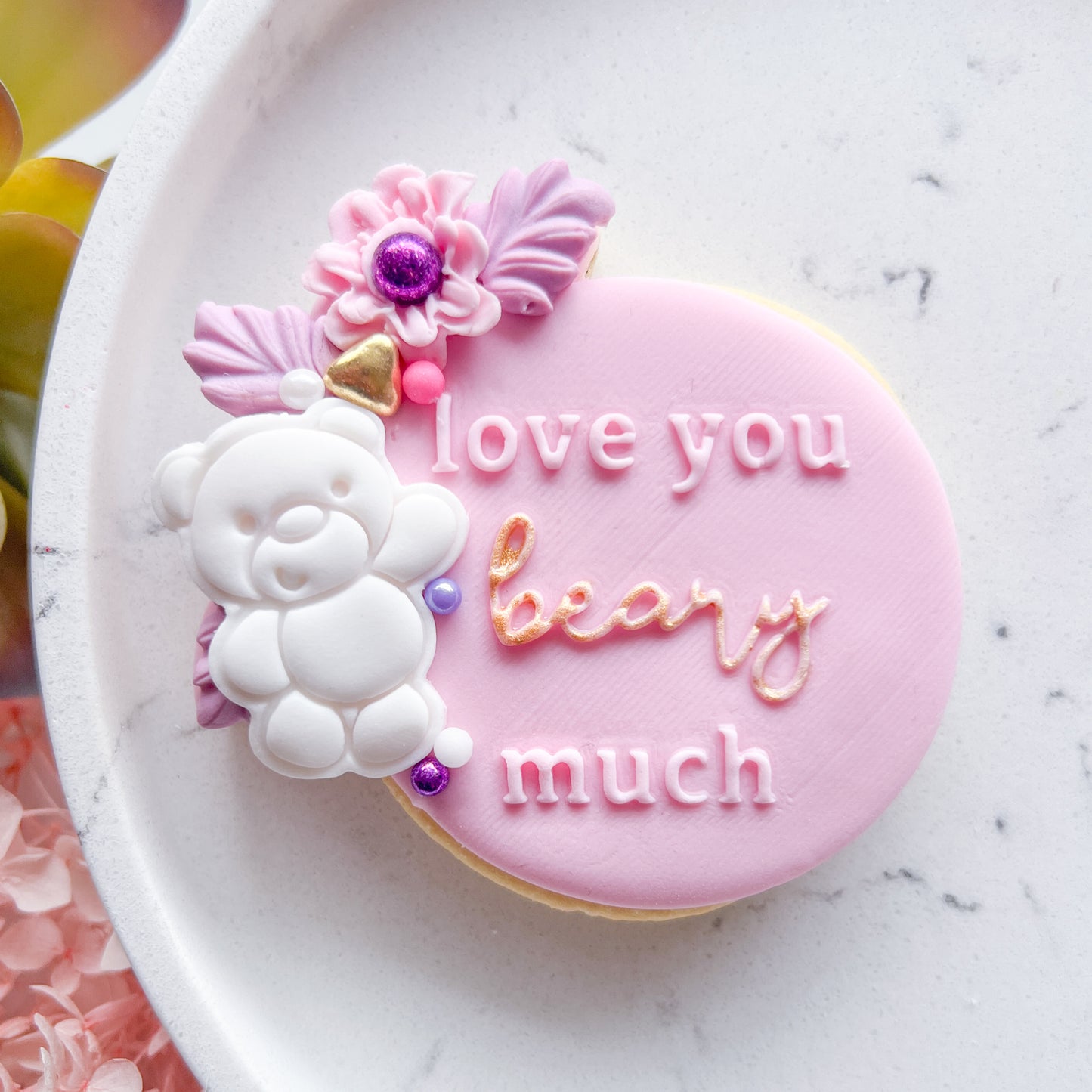 "Love you beary much" - Embossing Stamp