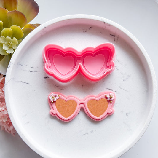 "Heart Sunnies" - Cookie Cutter & Stamp