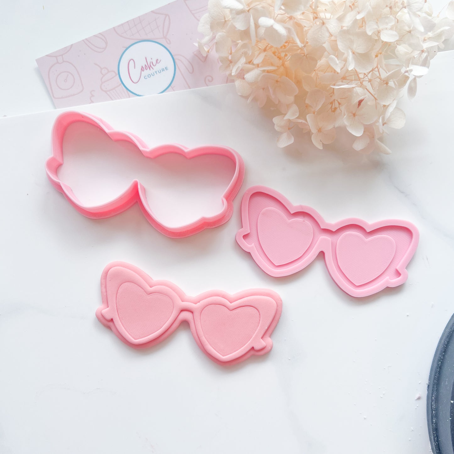 "Heart Sunnies" - Cookie Cutter & Stamp