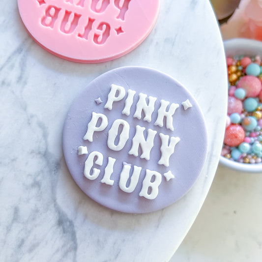 Pink Pony Club Fondant Stamp