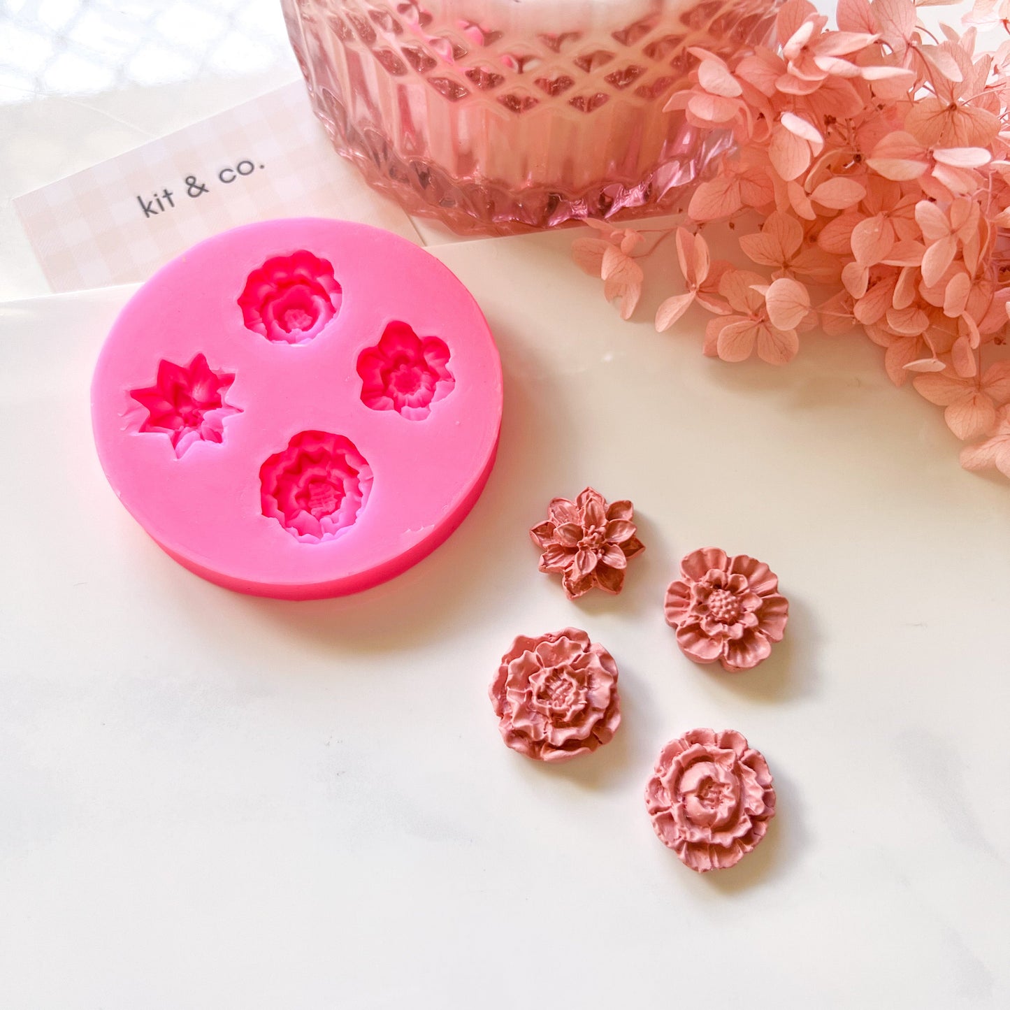 "Four Flowers" - Silicone Mould