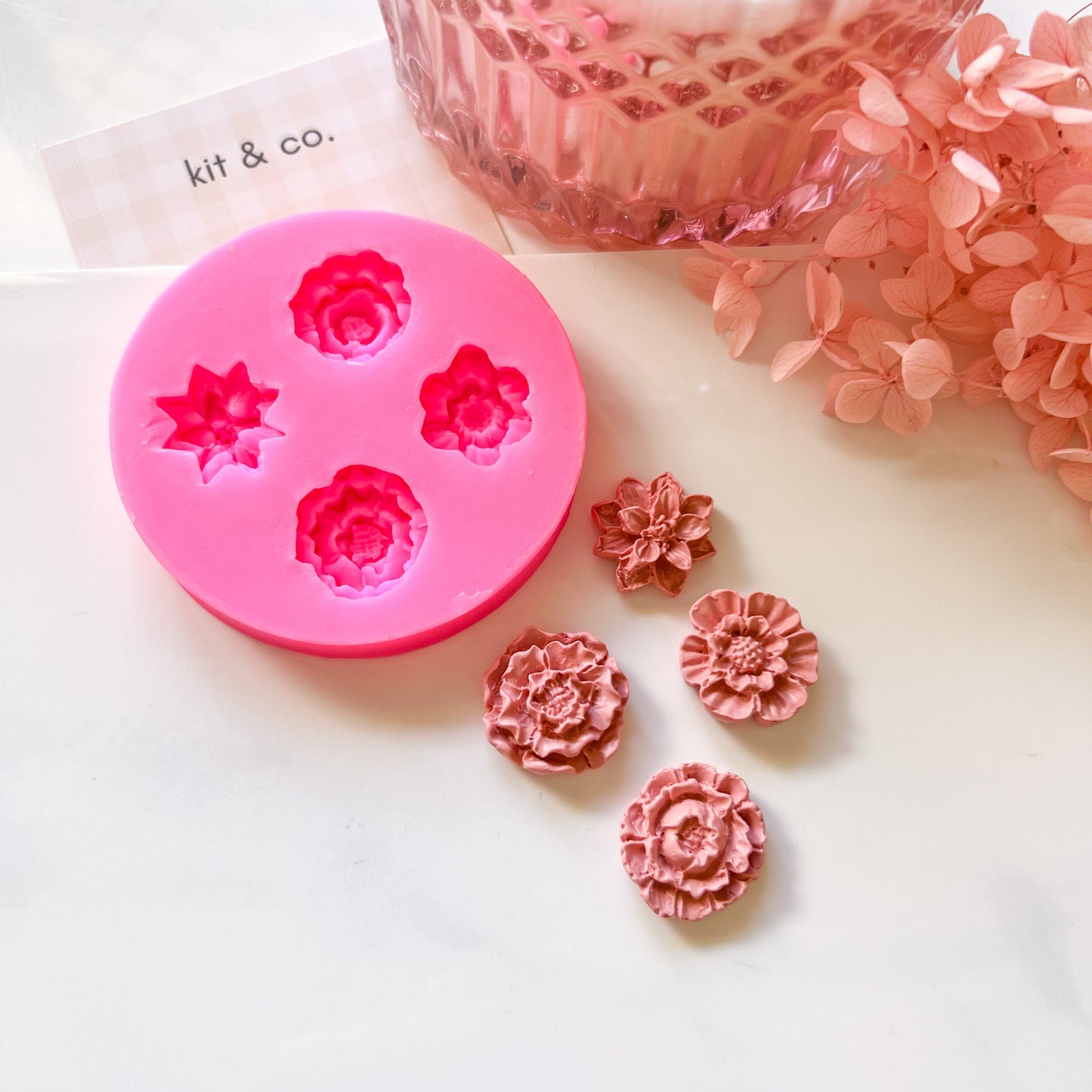 "Four Flowers" - Silicone Mould