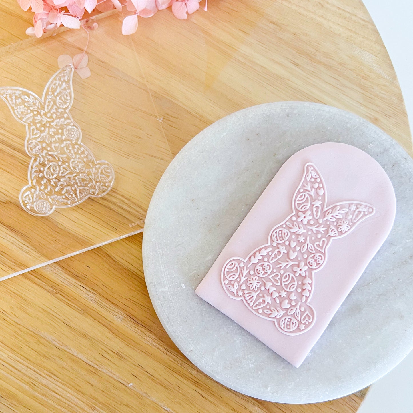 Floral Bunny Stamp