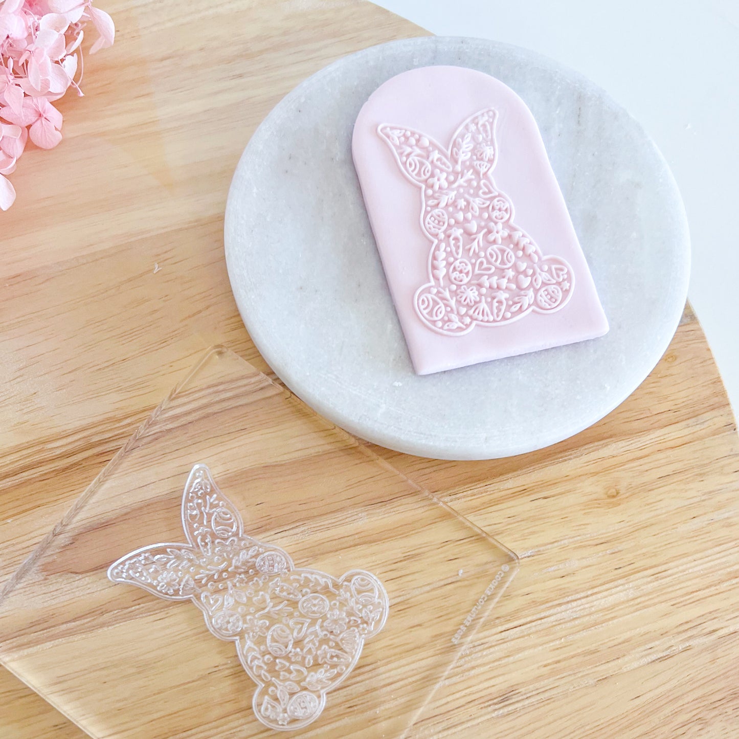 Floral Bunny Stamp