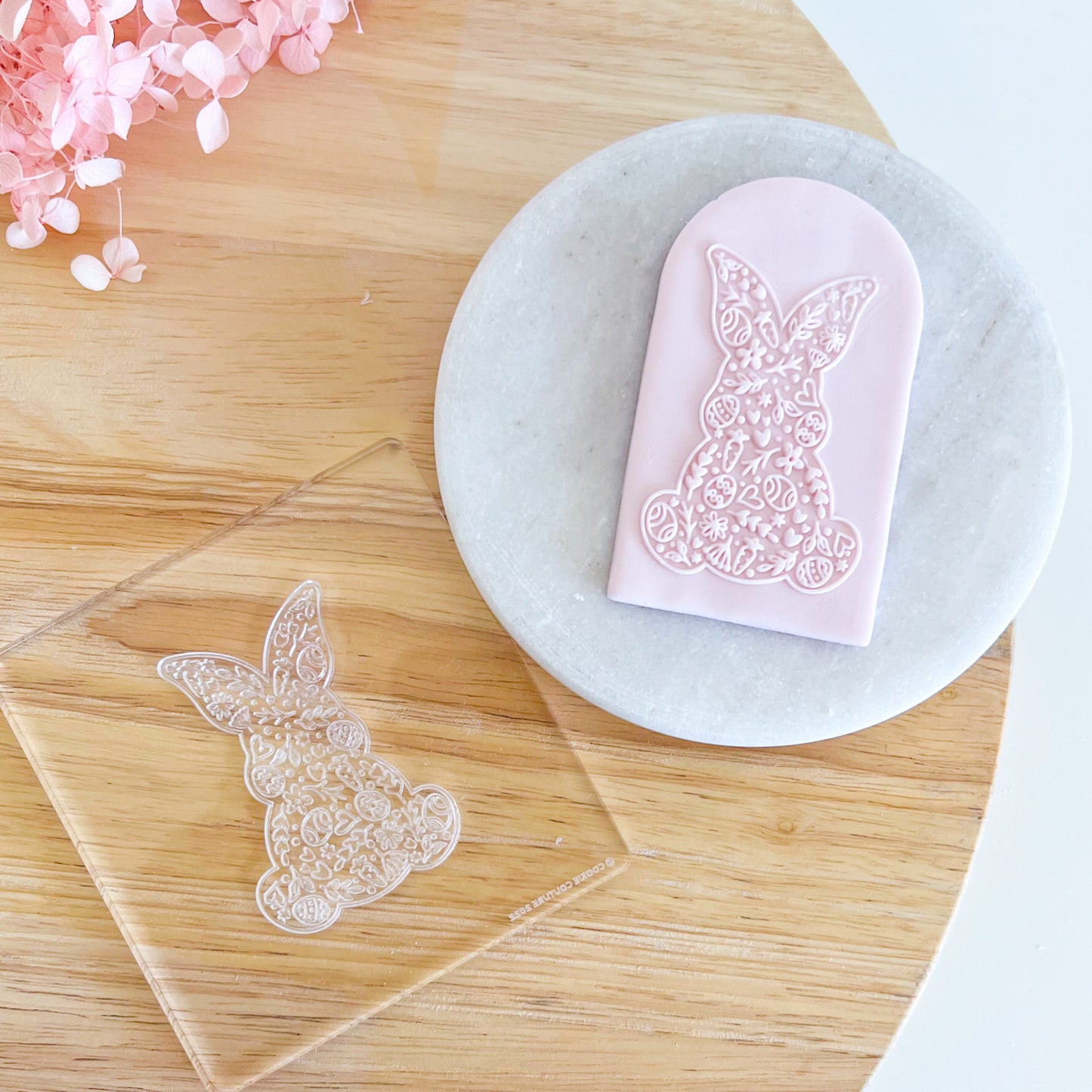 Floral Bunny Stamp