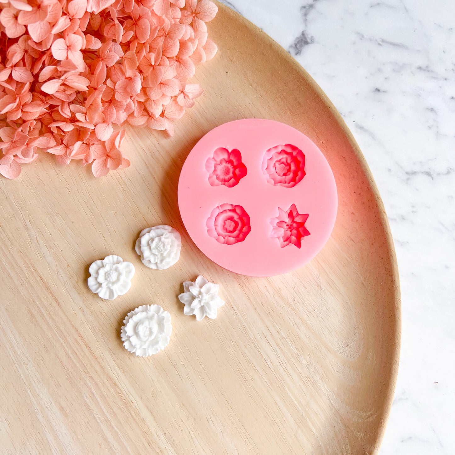 Four Flowers Silicone Mould