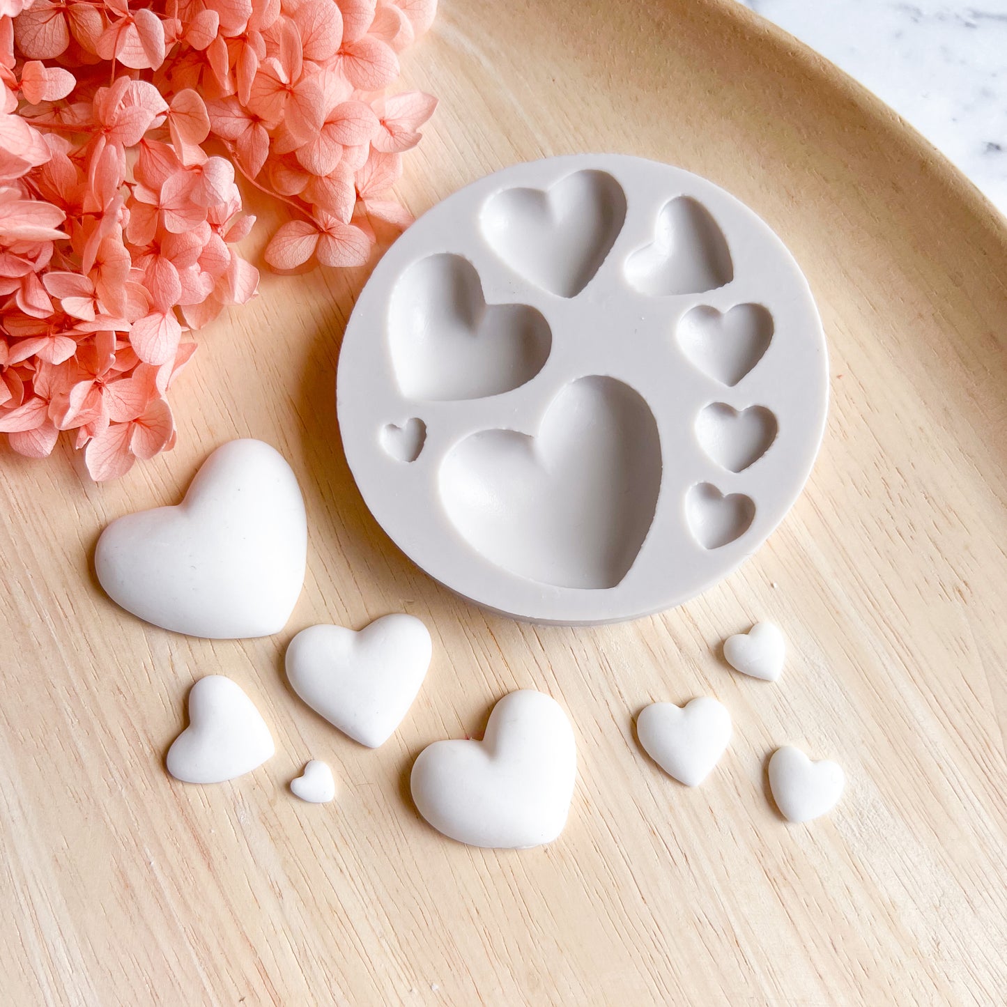 Hearts Silicone Mould