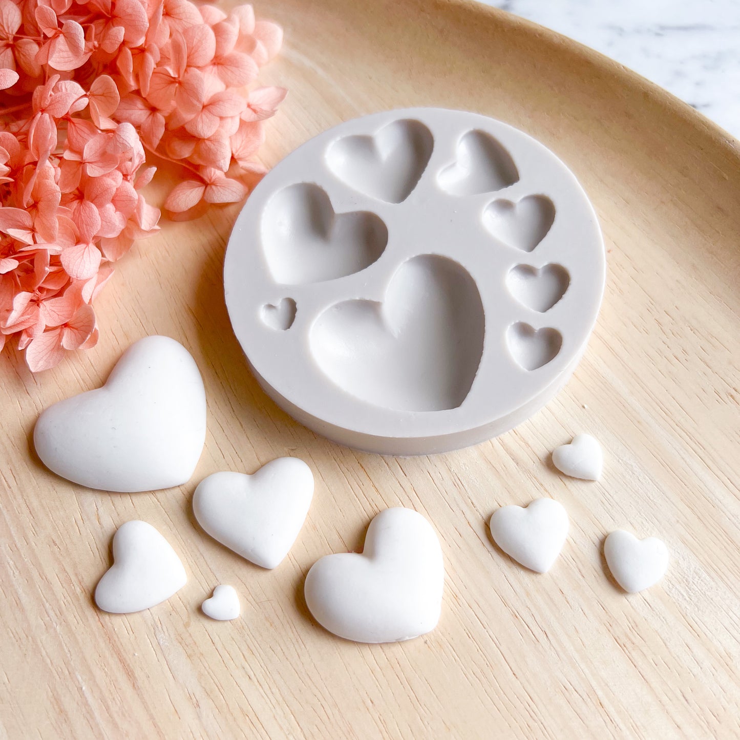 Hearts Silicone Mould