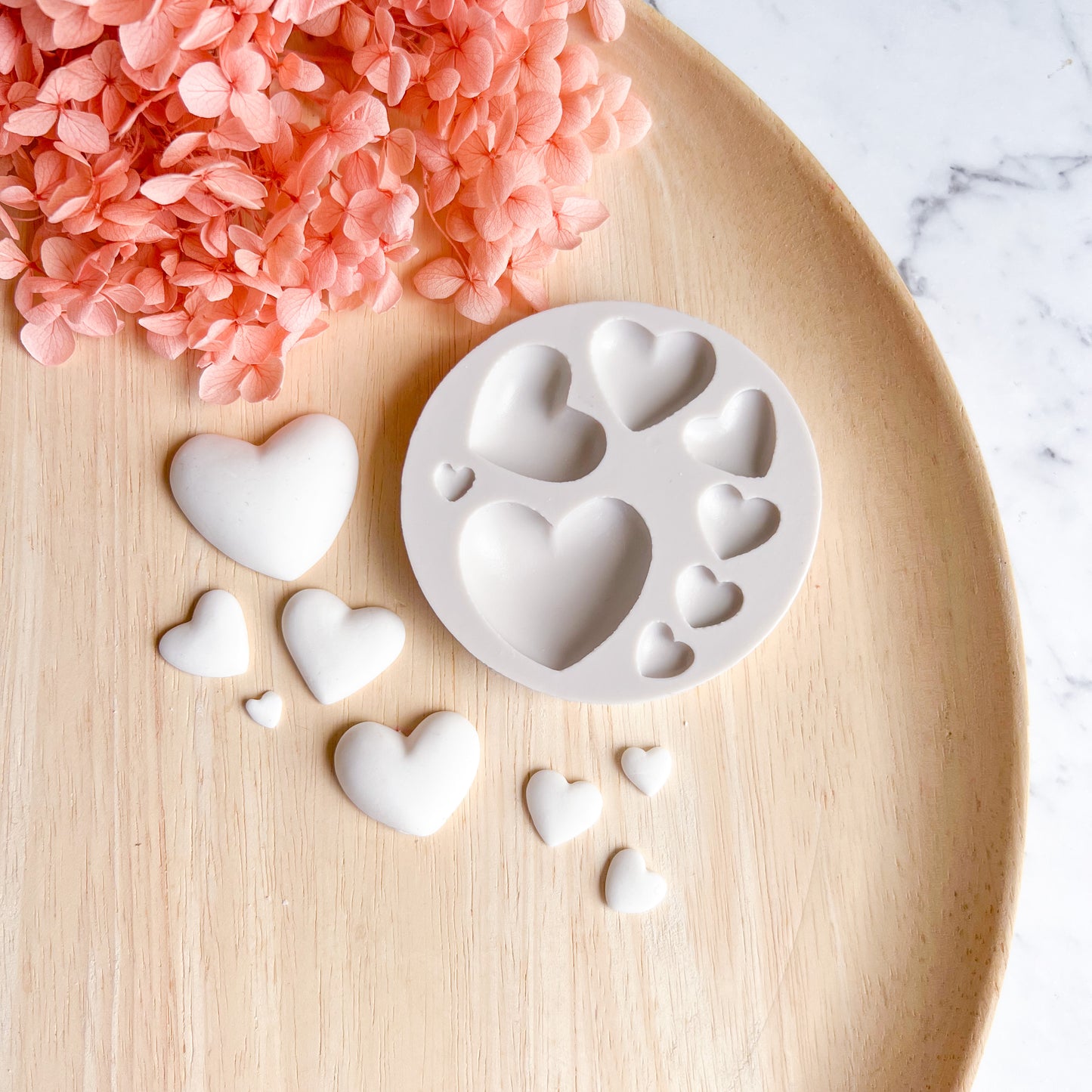 Hearts Silicone Mould