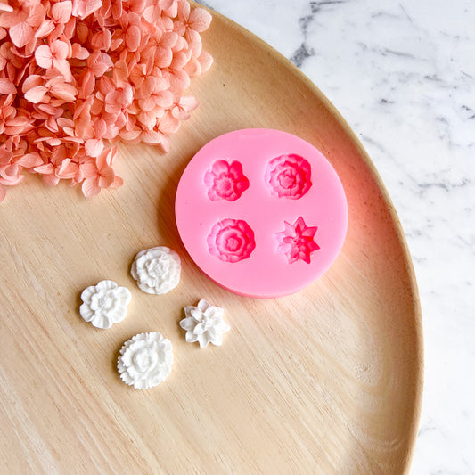 "Four Flowers" Silicone Mould