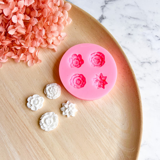 Four Flowers Silicone Mould
