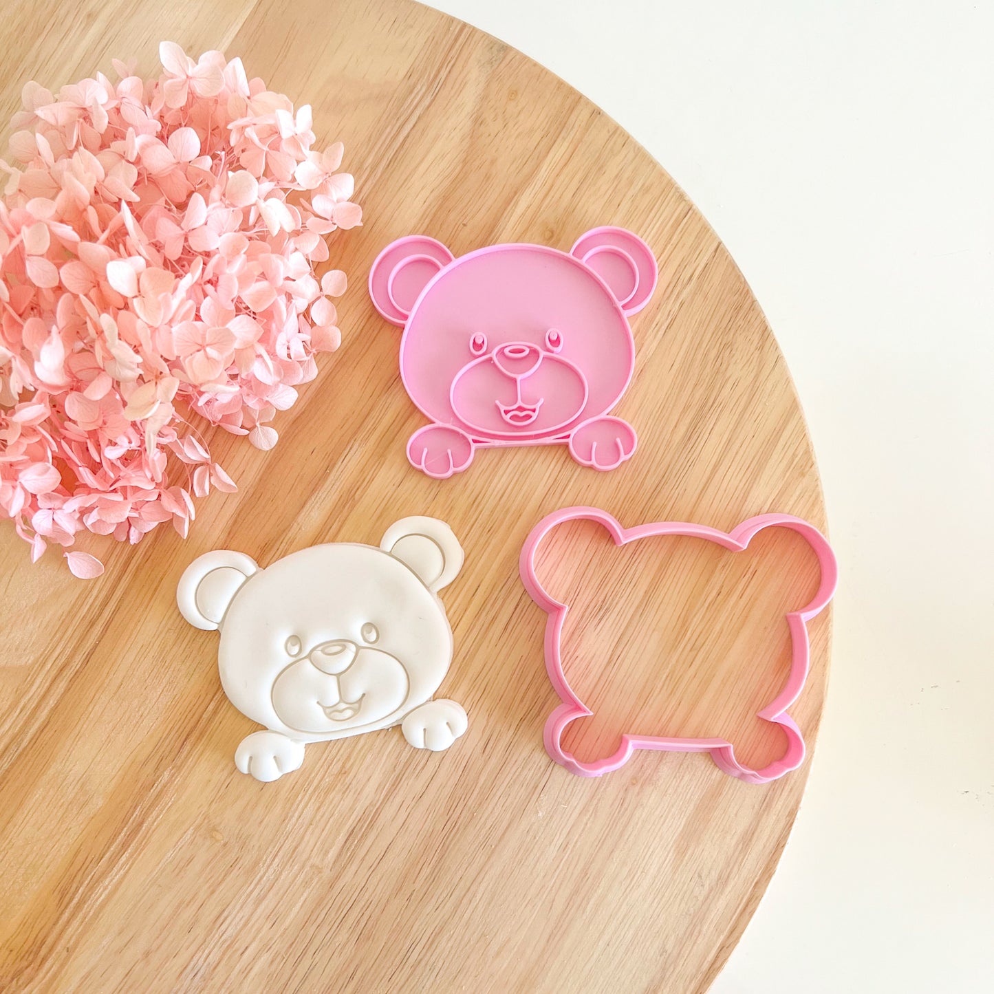 Peek-a-boo Bear Cookie Cutter & Stamp