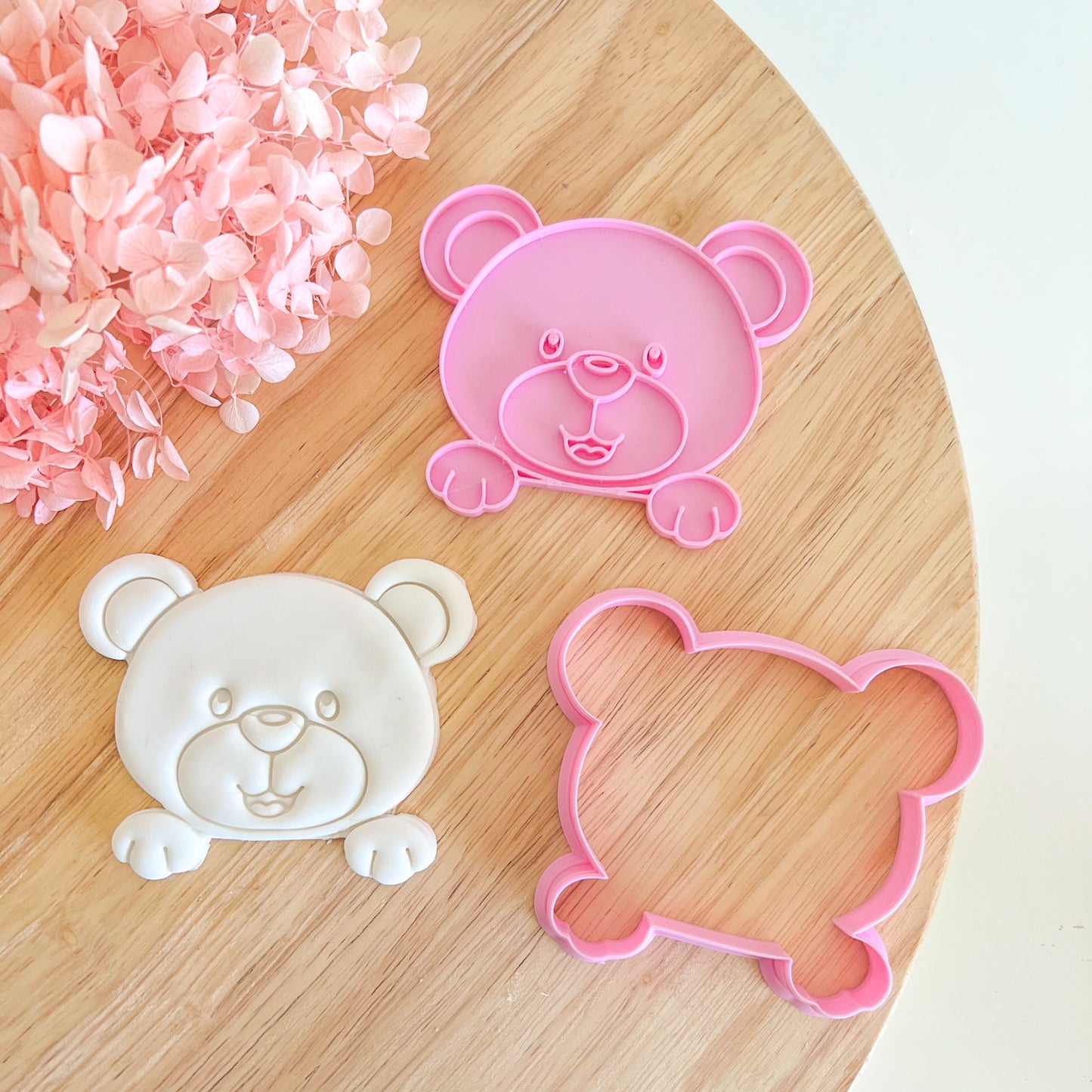 Peek-a-boo Bear Cookie Cutter & Stamp