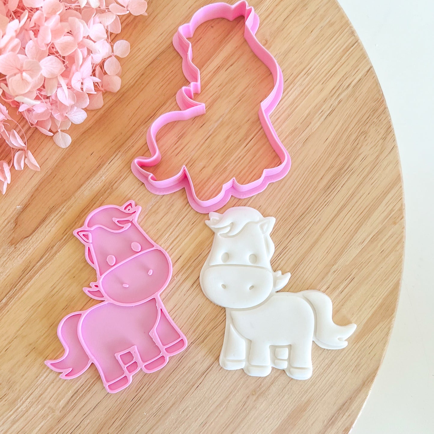 Cute Pony Cookie Cutter & Stamp