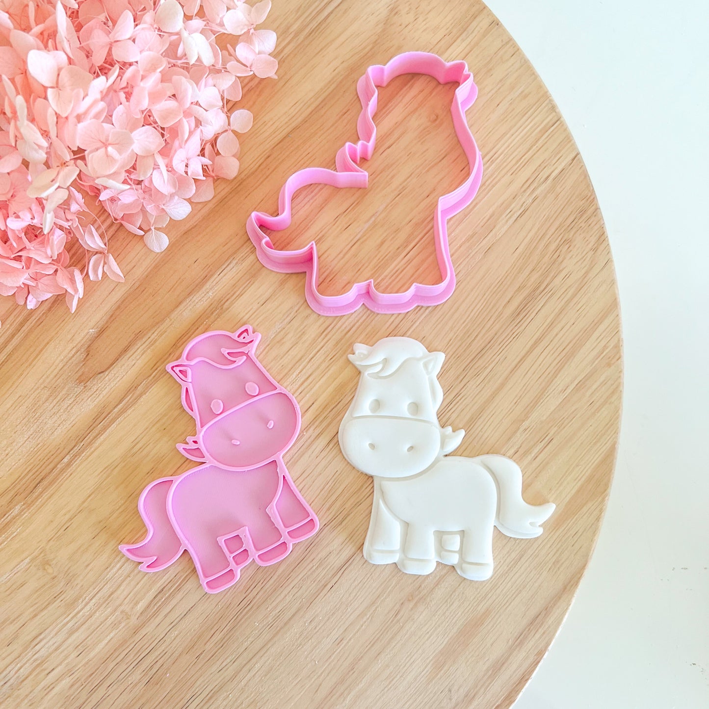 Cute Pony Cookie Cutter & Stamp
