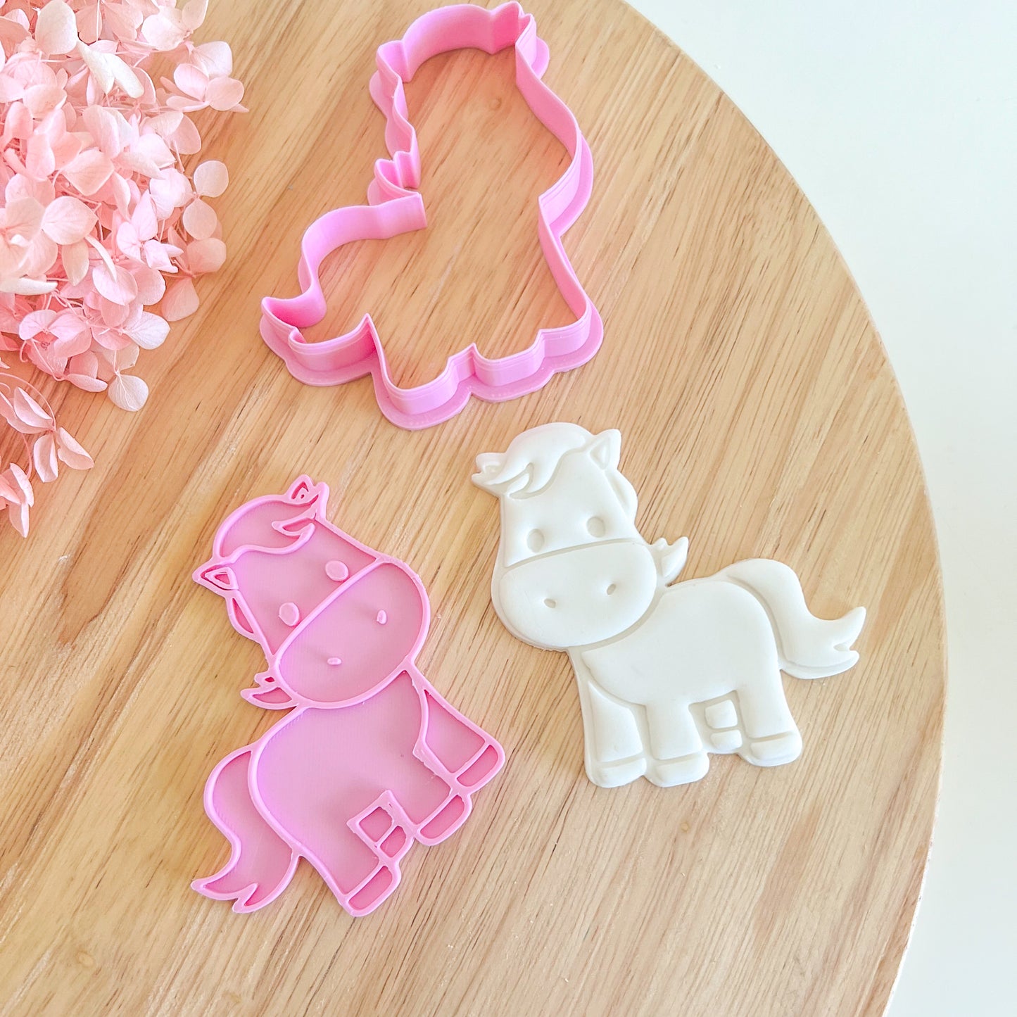 Cute Pony Cookie Cutter & Stamp