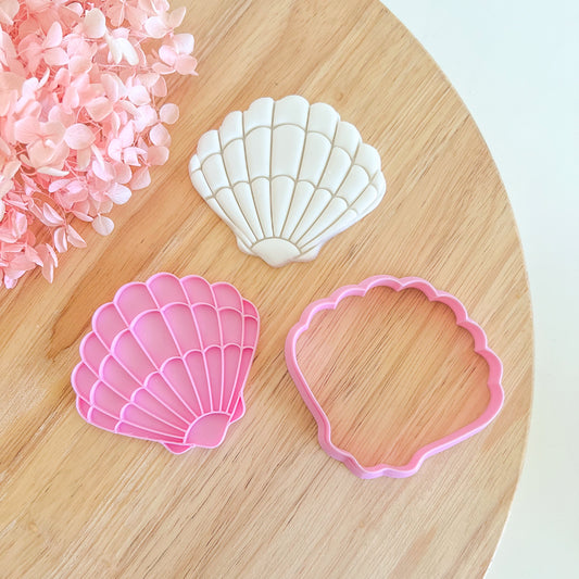 Shell Cookie Cutter & Stamp