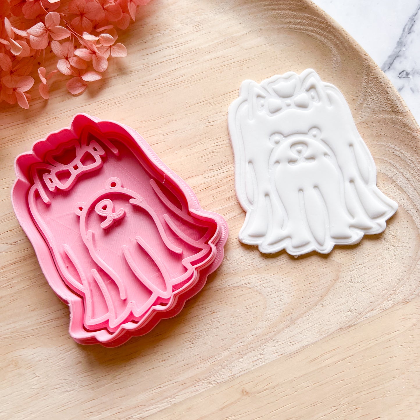 Maltese Cookie Cutter & Stamp