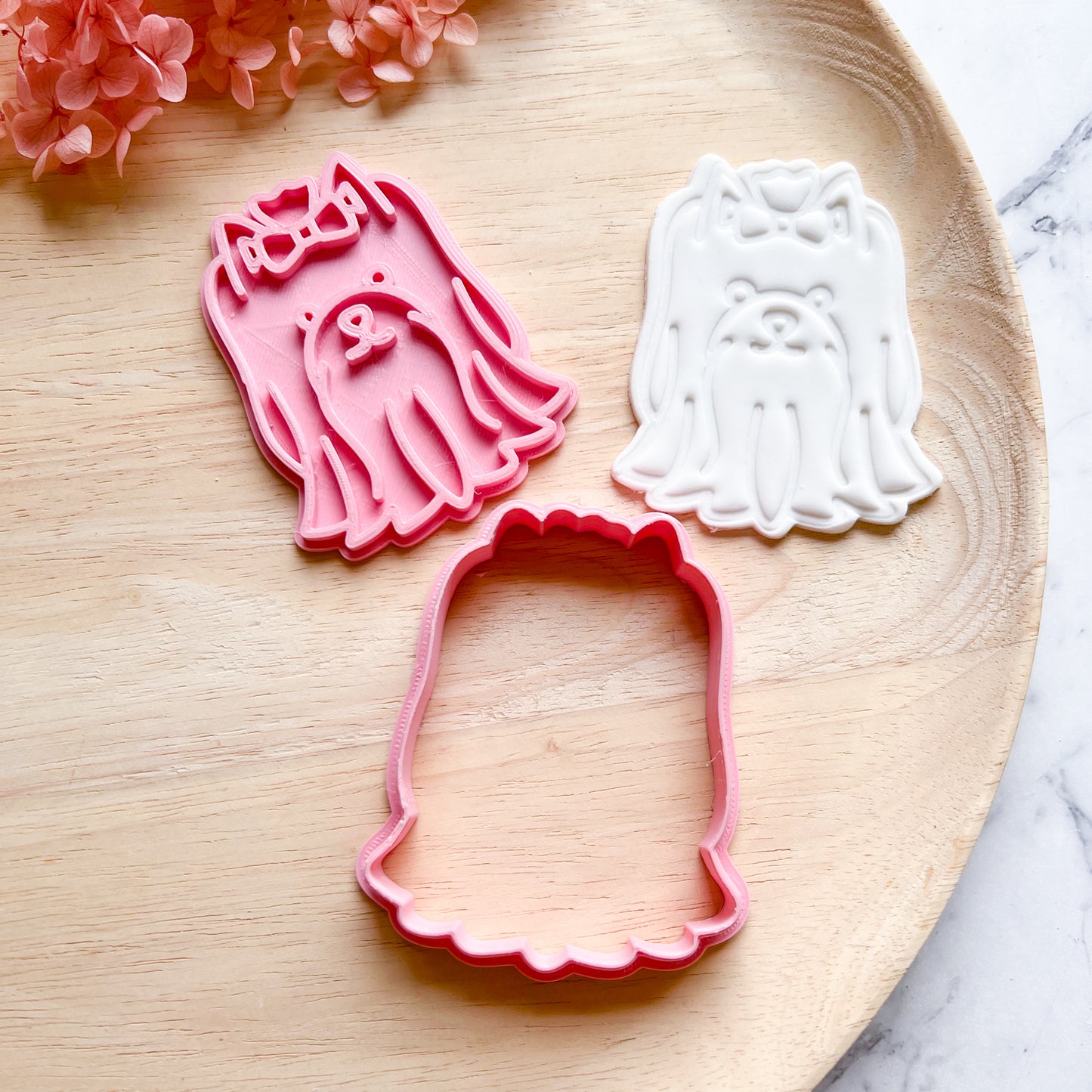 Maltese Cookie Cutter & Stamp