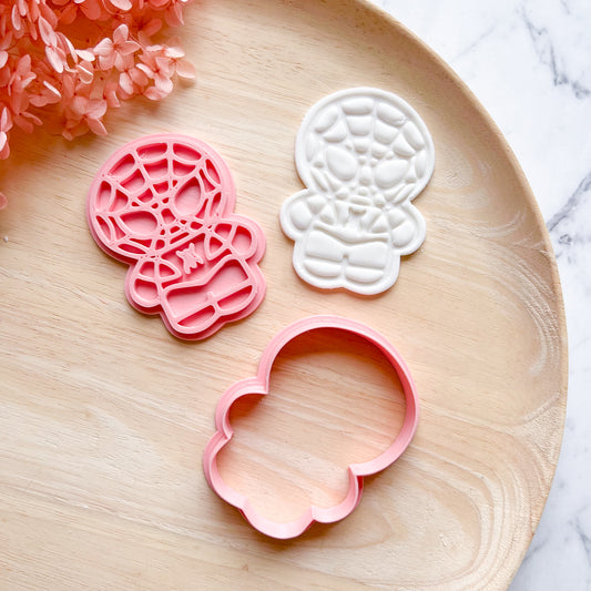 Spider Man Cookie Cutter & Stamp