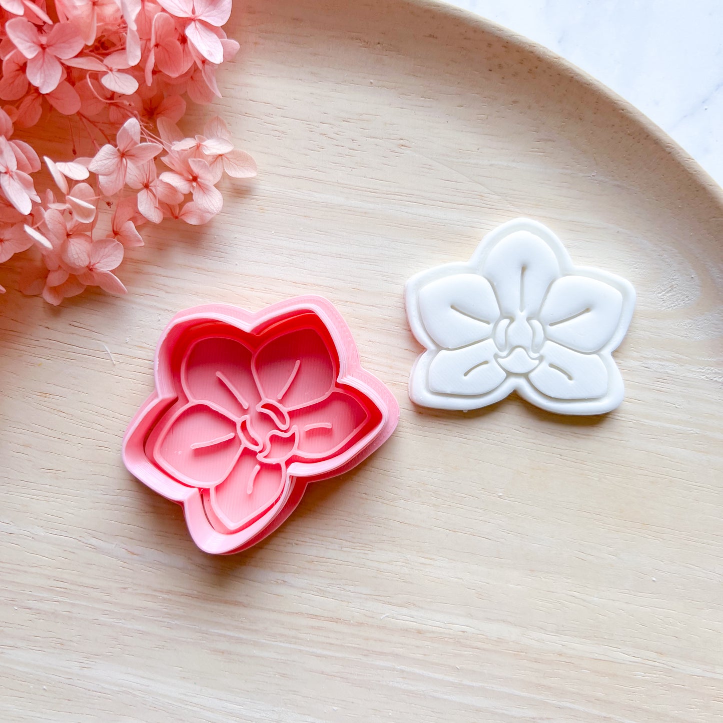 Orchid Cookie Cutter & Stamp