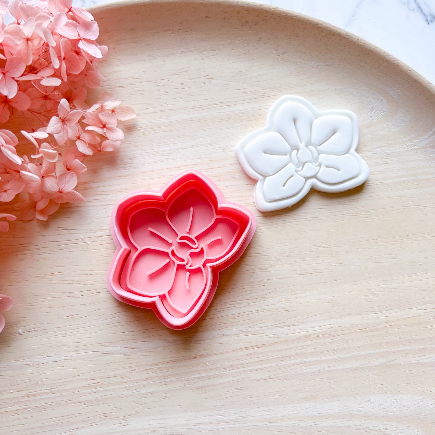 Orchid Cookie Cutter & Stamp