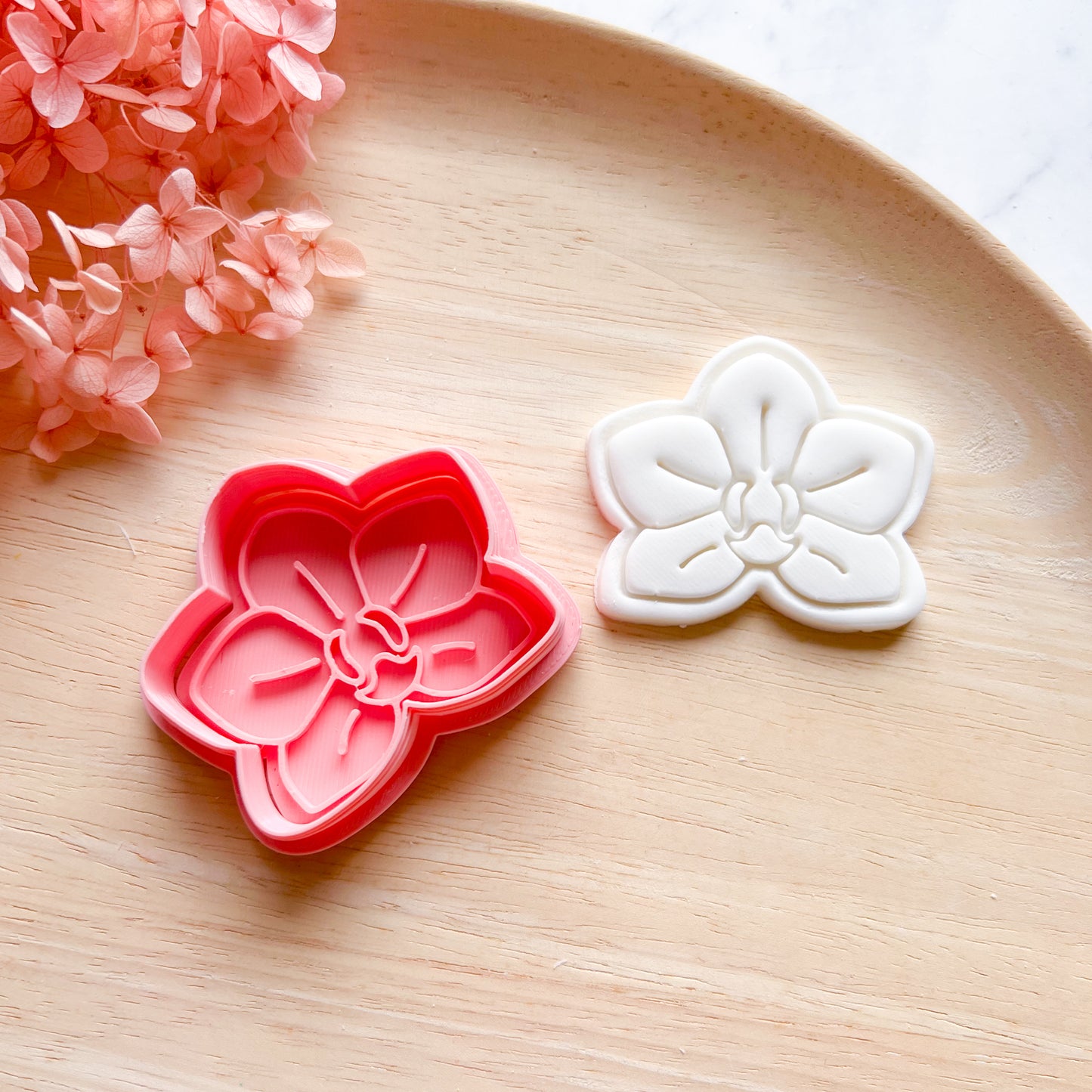 Orchid Cookie Cutter & Stamp