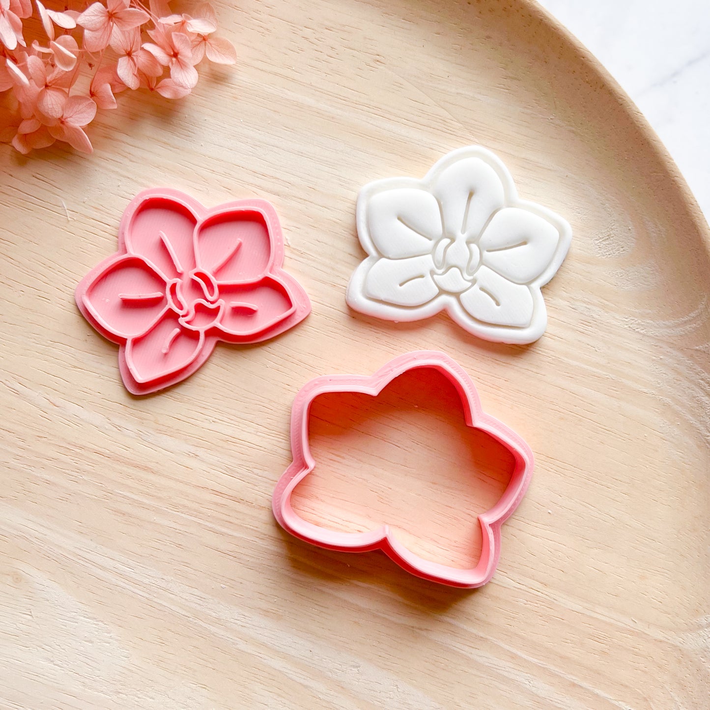 Orchid Cookie Cutter & Stamp