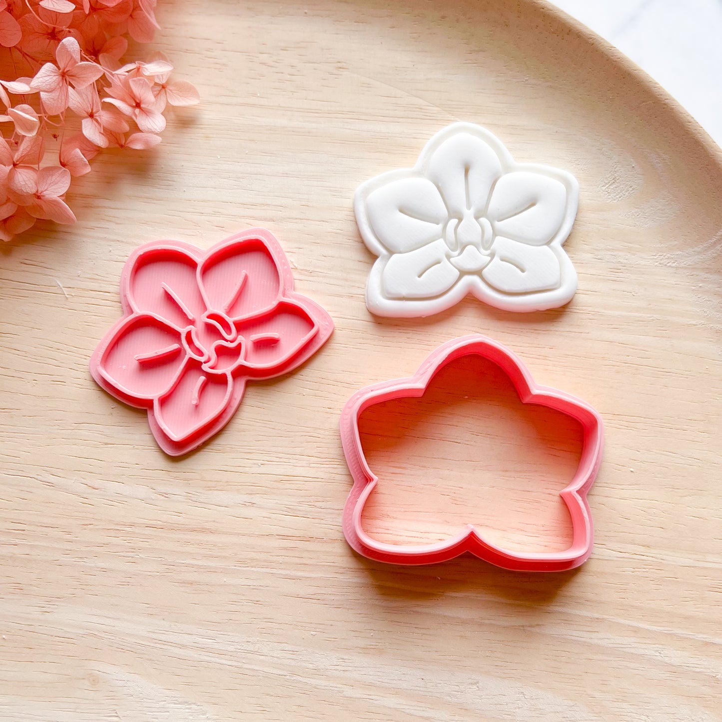 Orchid Cookie Cutter & Stamp
