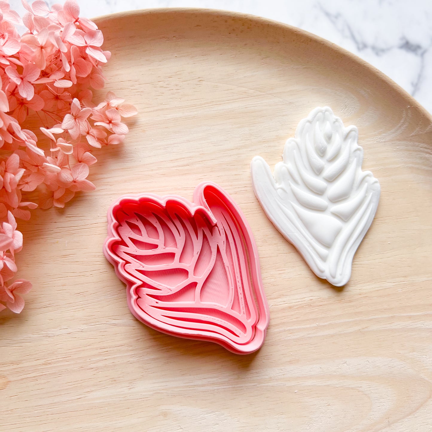 Heliconia Cookie Cutter & Stamp