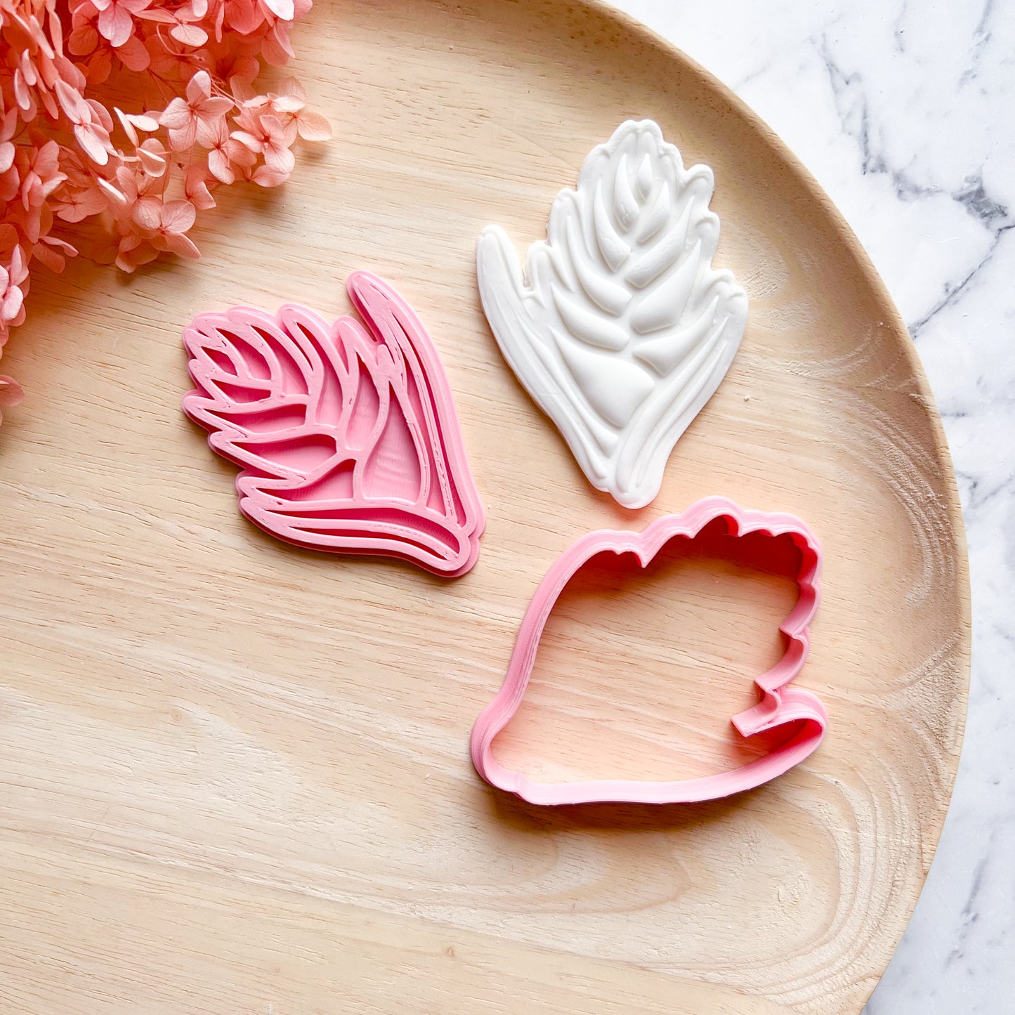 Heliconia Cookie Cutter & Stamp